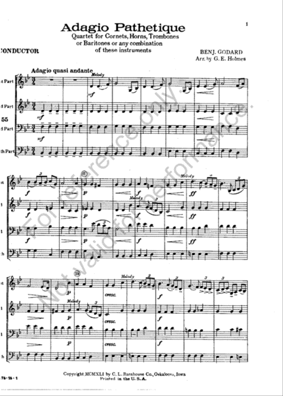 Adagio Pathetique Trumpet scores gallery preview page 2