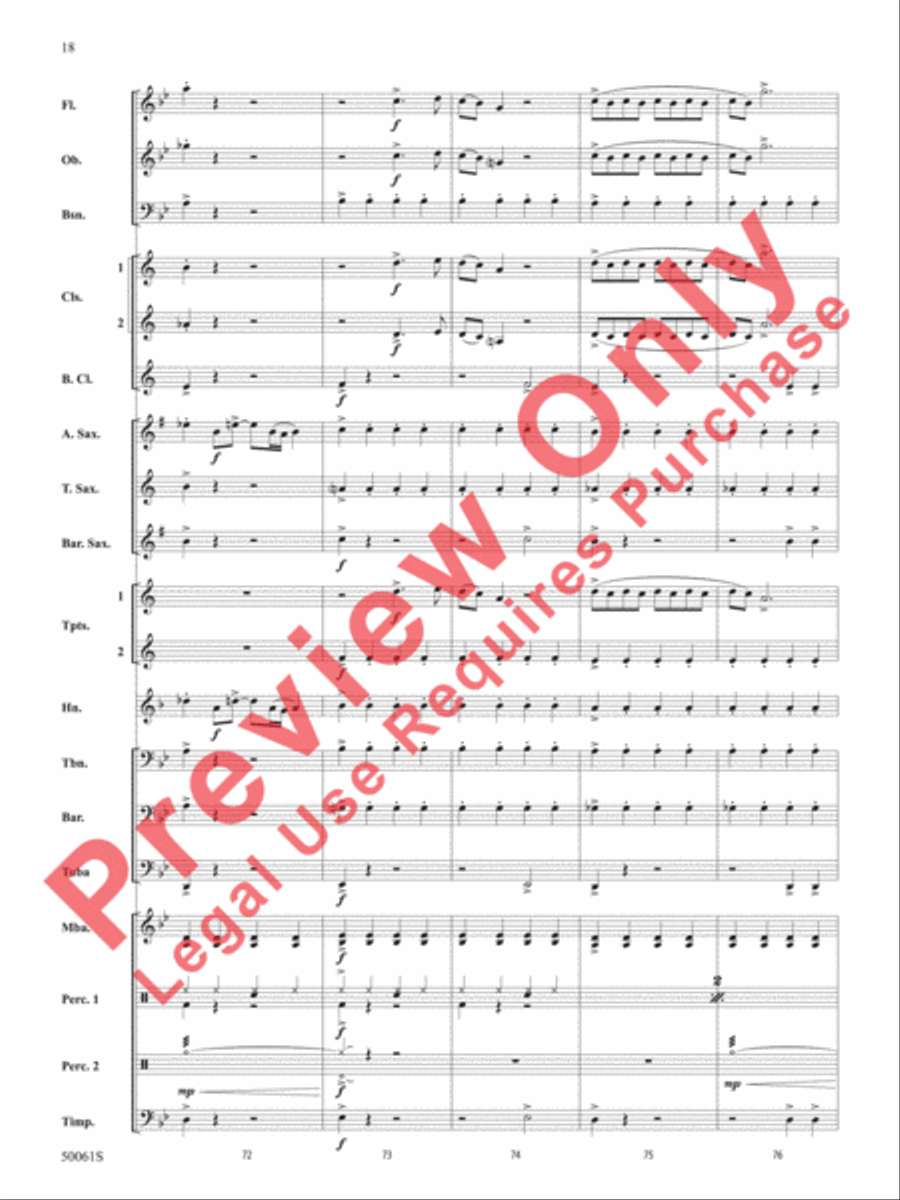 Enemy Concert Band scores gallery preview page 19