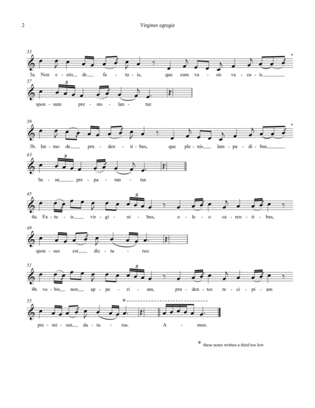 Sequence: Virgines egregie, from Anonymous 4: "Secret Voices" - Score Only