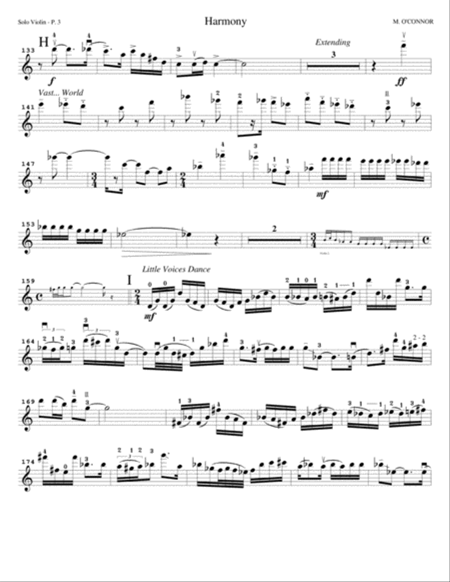 Harmony (violin solo part – violin and string orchestra) String Orchestra scores gallery preview page 6