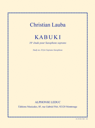 Book cover for Lauba Kabuki Etude Book
