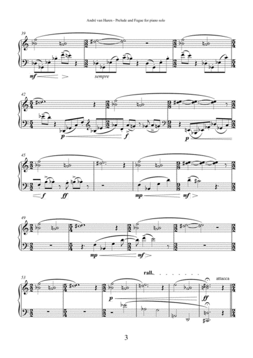 Prelude & Fugue For Piano image number null