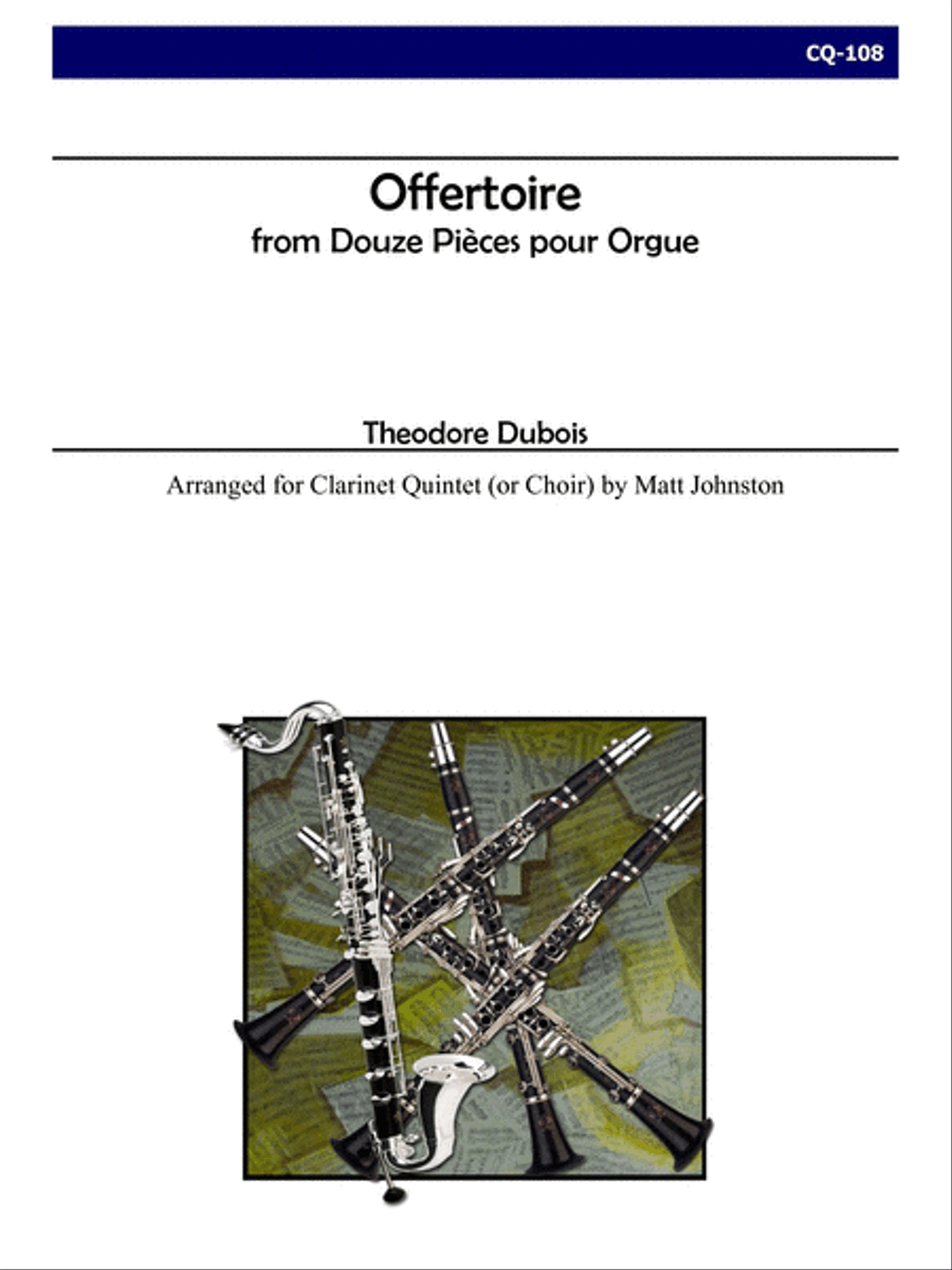 Offertoire for Clarinet Quintet Clarinet Quintet scores gallery preview page 1