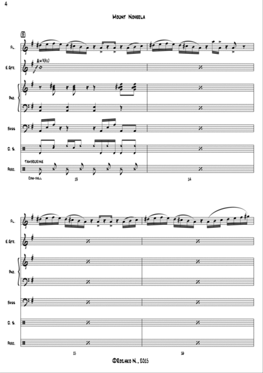 Mount Hoverla (Ukrainian Folk) Chamber Orchestra scores gallery preview page 5