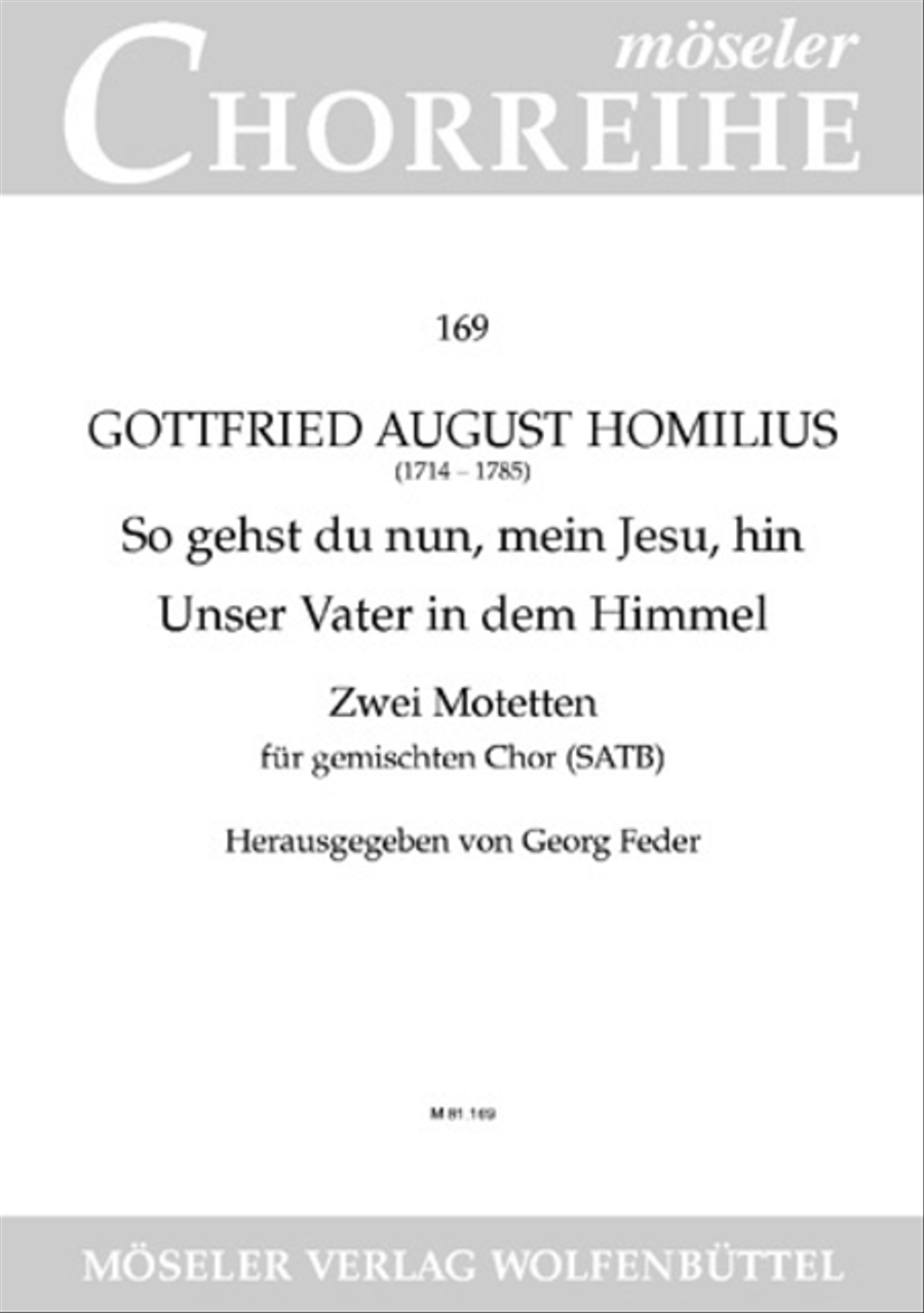 So gehst du nun / Unser Vater 4-Part scores gallery preview page 1