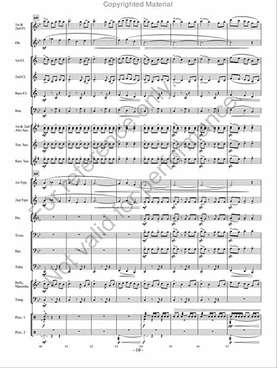 The Phantom Herd The Phantom Herd Concert Band scores gallery preview page 9