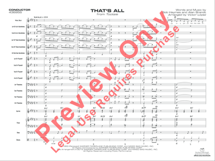That's All Jazz Ensemble scores gallery preview page 2