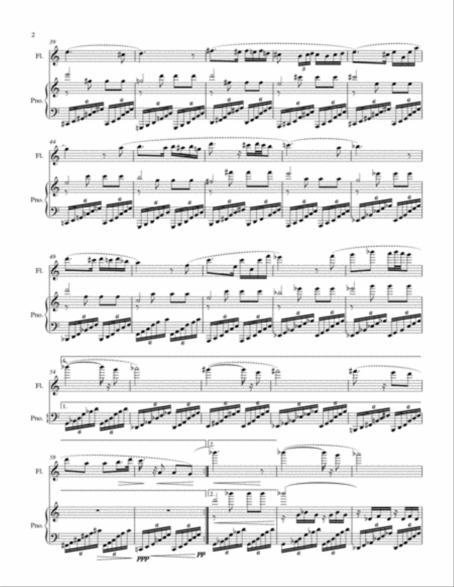 Glances Through an Arboretum Flute Solo scores gallery preview page 2