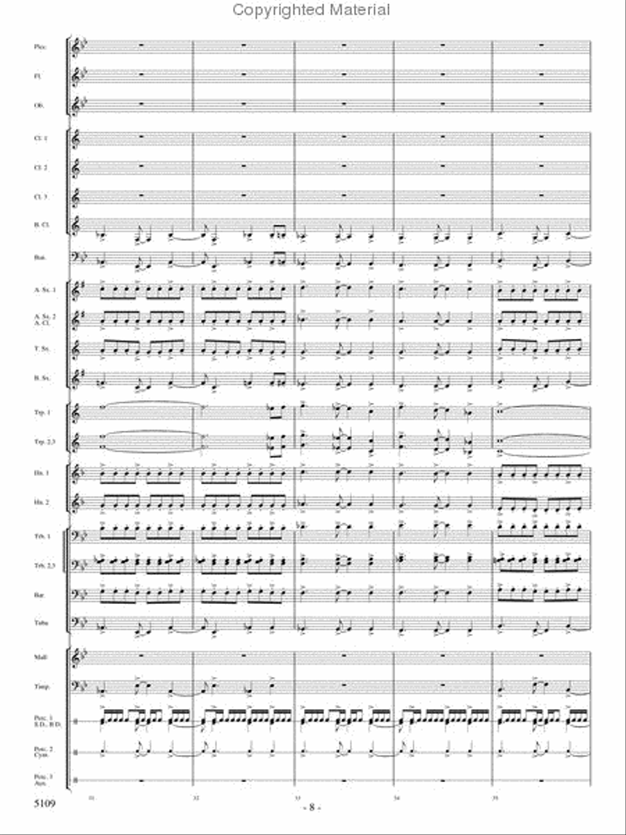 As If On Wings Concert Band scores gallery preview page 7