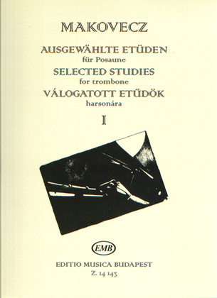 Book cover for Selected Studies For Trombone I