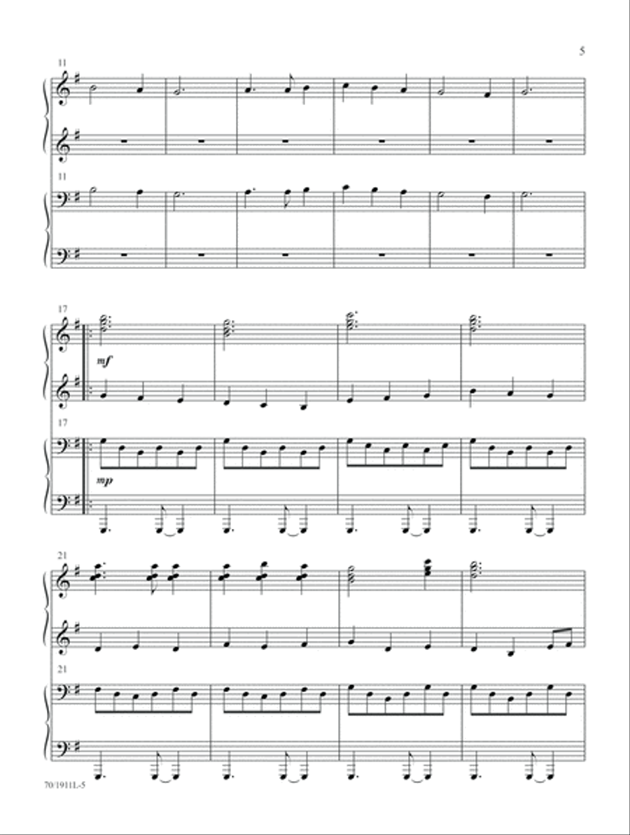 Give Me That Old-Time Religion (Digital Delivery) Piano Duet scores gallery preview page 5
