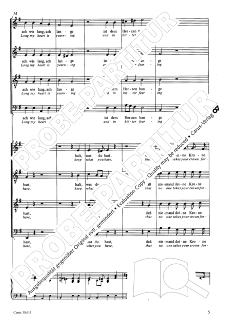 Keep what you have (Halt, was du hast) 4-Part scores gallery preview page 6