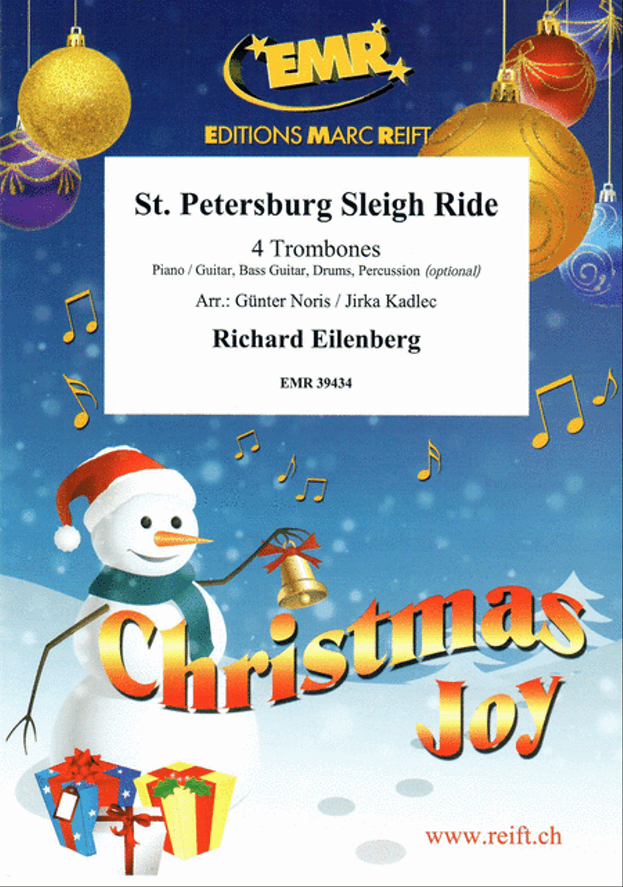 St. Petersburg Sleigh Ride Trombone Quartet scores gallery preview page 1