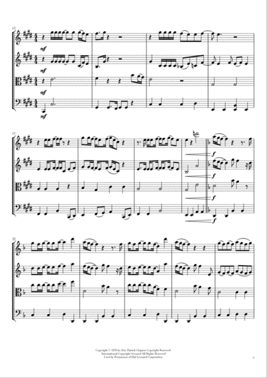 Layla String Quartet scores gallery preview page 2