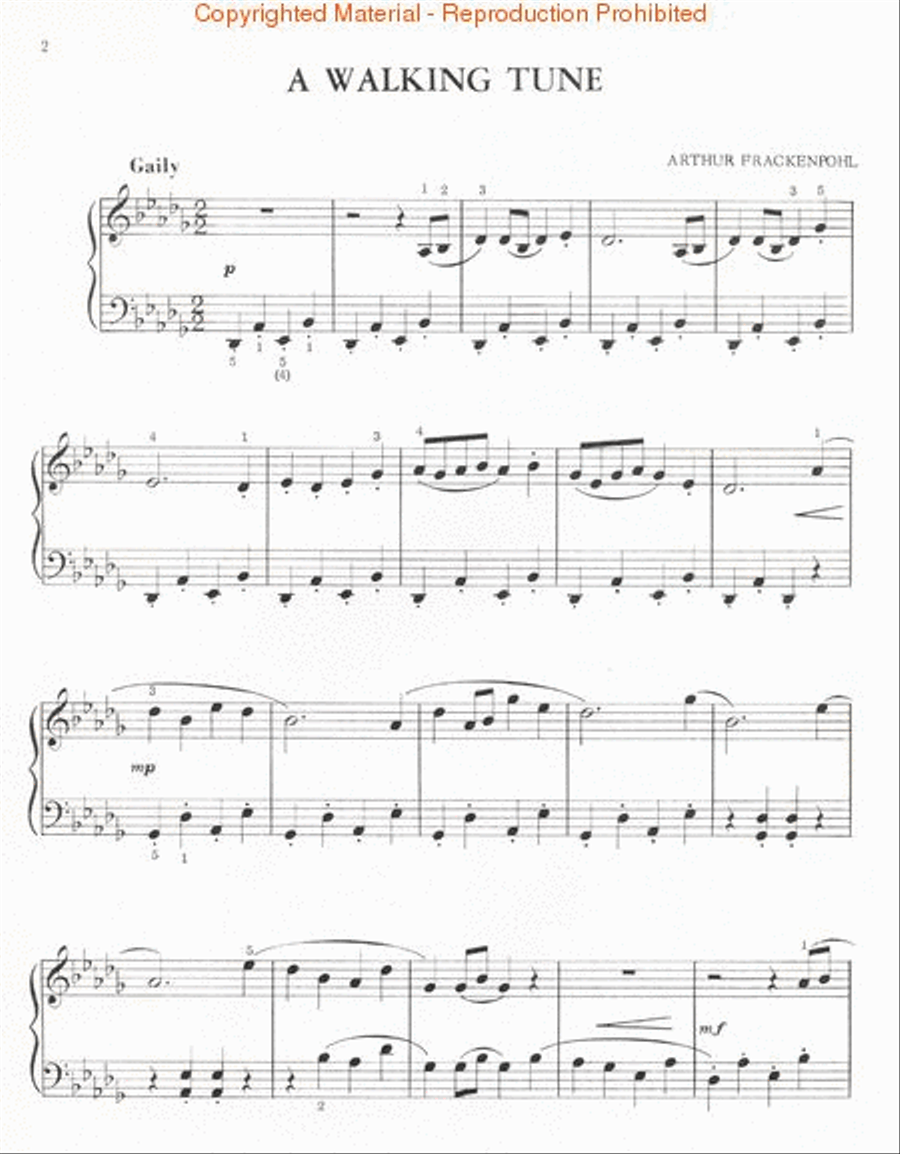 A Walking Tune A Walking Tune Choir scores gallery preview page 2