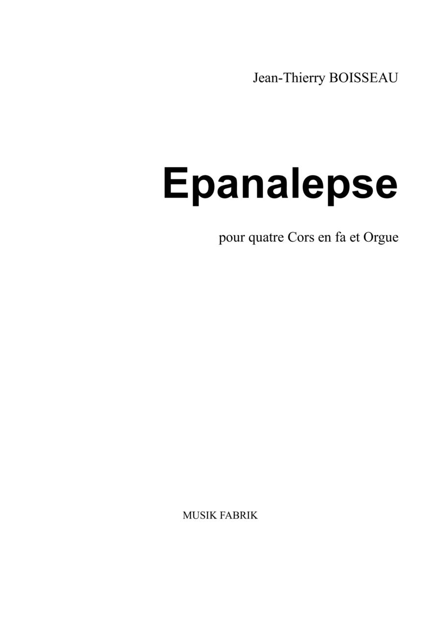 Epanalepse for four horns and organ Small Ensemble scores gallery preview page 1