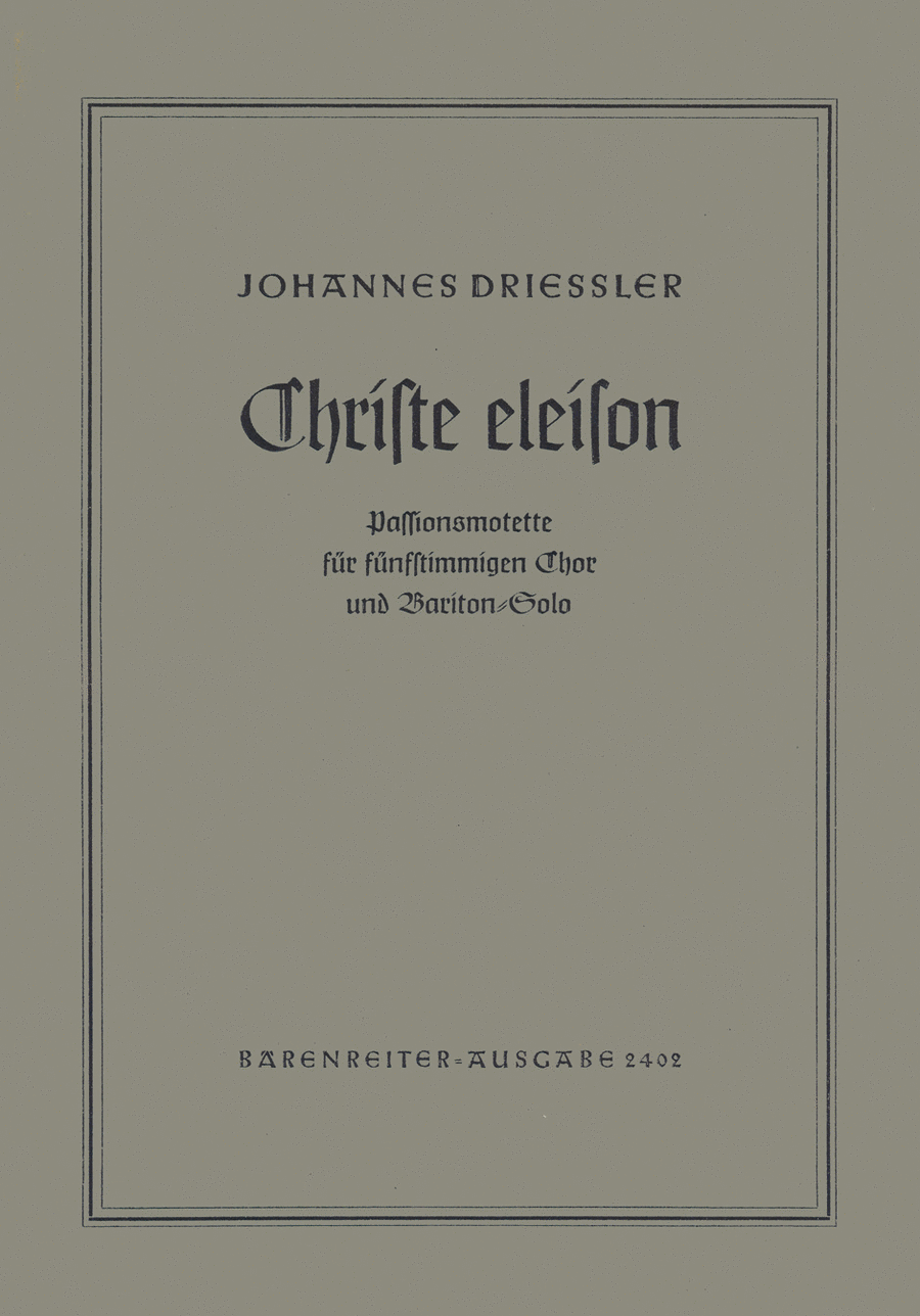 Christe eleison, Op. 9 SSATB scores gallery preview page 1