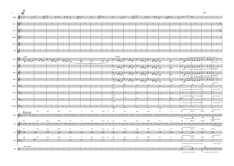 Highland Cathedral Large Ensemble scores gallery preview page 2