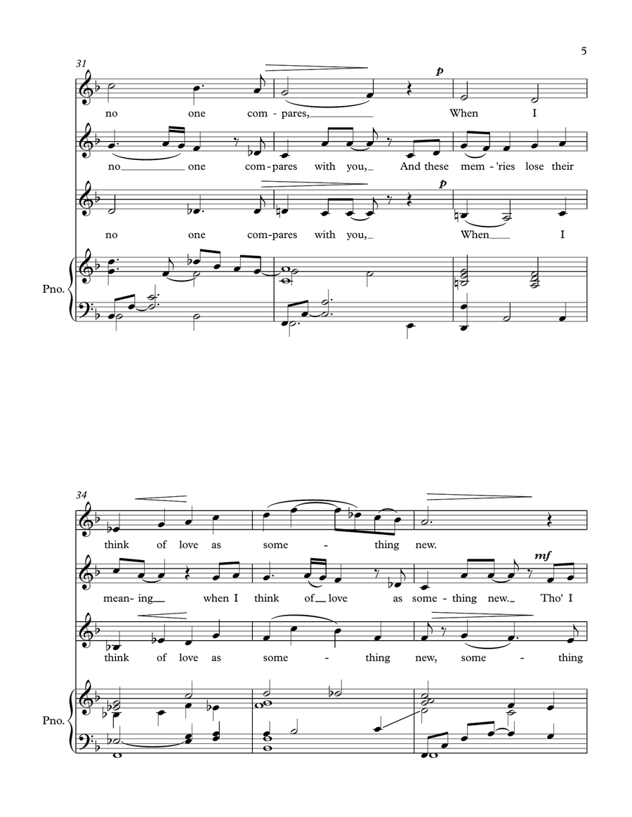 In My Life In My Life SSA scores gallery preview page 5