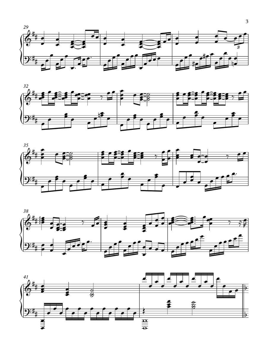 Go The Distance Piano Solo scores gallery preview page 3