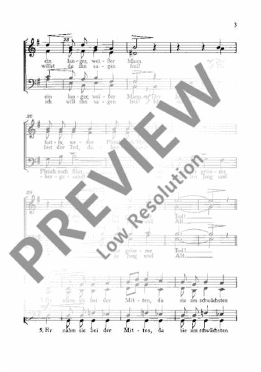 Drei Volkslieder A Cappella scores gallery preview page 4