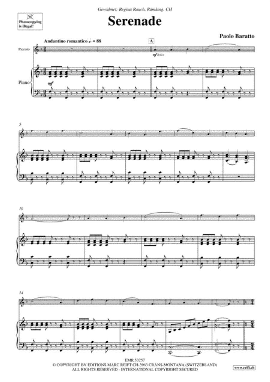 Serenade Piccolo scores gallery preview page 3