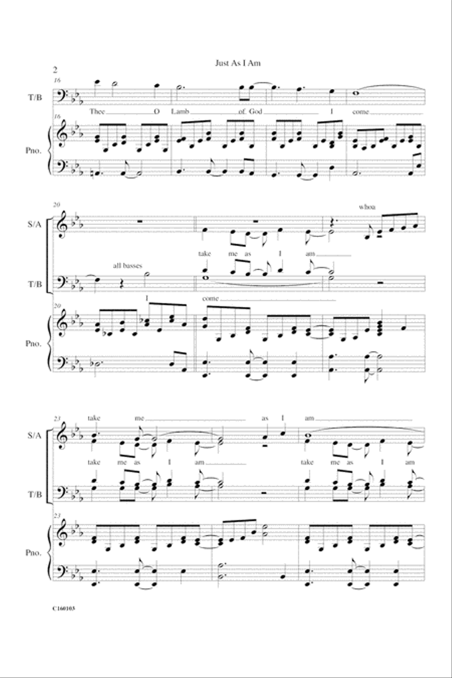 Just As I Am 4-Part scores gallery preview page 5