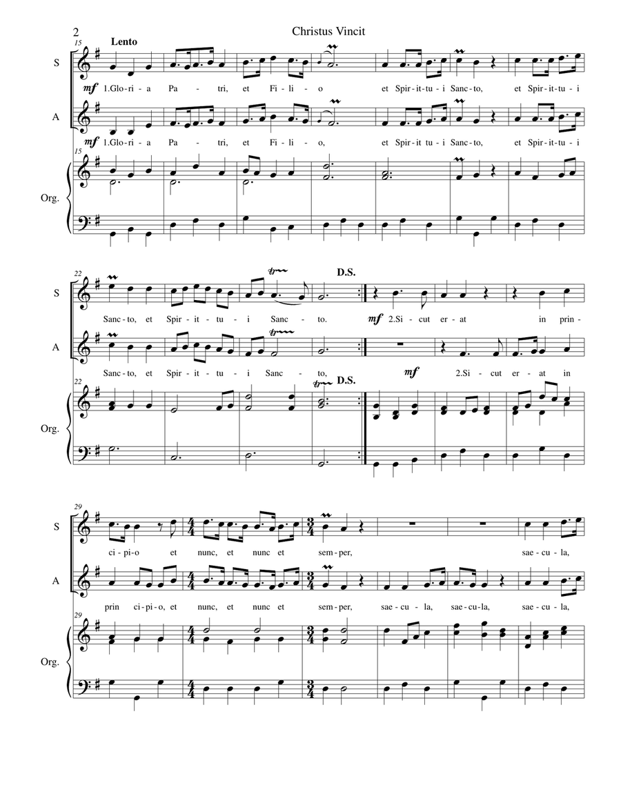 Christus Vincit 4-Part scores gallery preview page 2
