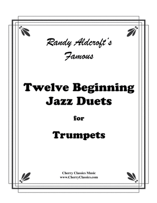 Book cover for Twelve Beginning Jazz Duets for Trumpets
