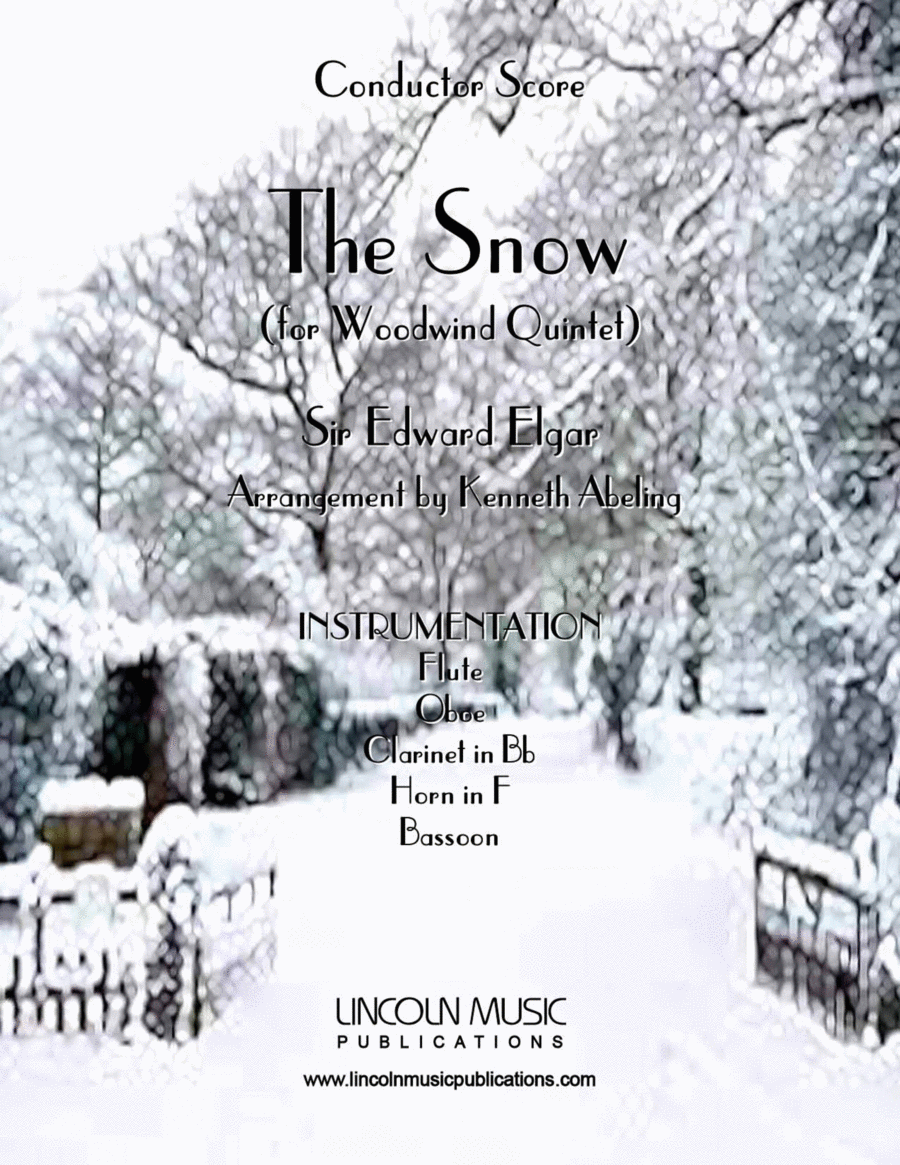 The Snow, Op. 26, No. 1 (for Woodwind Quintet) image number null
