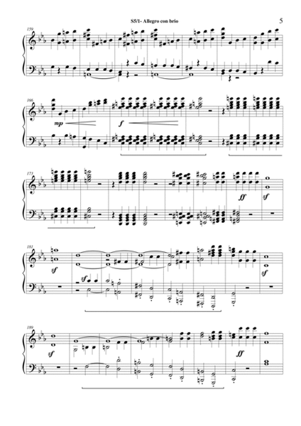 L.van Beethoven - Symphony no.5 Op.67 for piano - 1 - Allegro con brio image number null