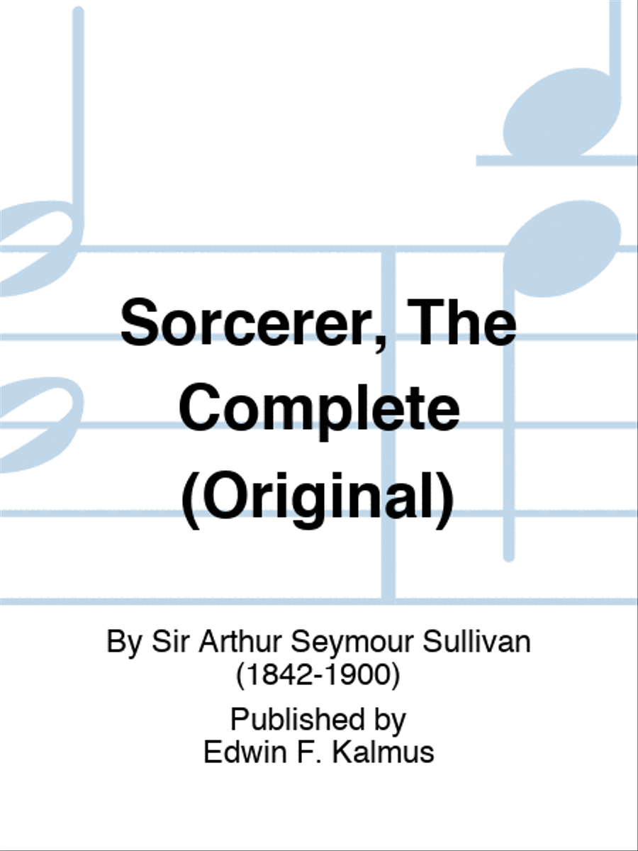 Sorcerer, The Complete (Original) 4-Part scores gallery preview page 1