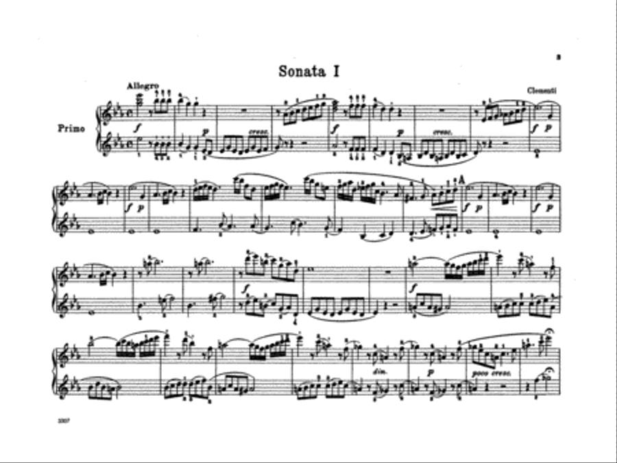 Clementi: Sonatas Piano Duet scores gallery preview page 2