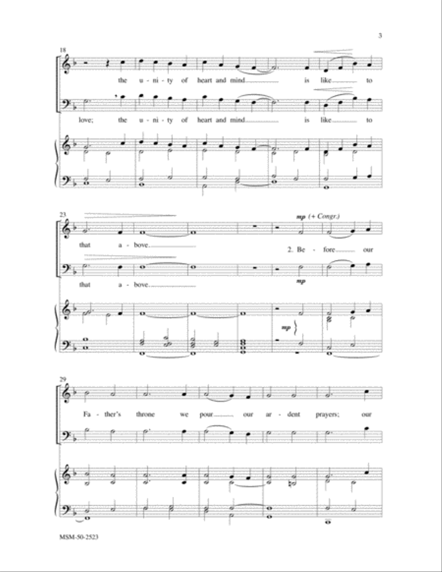 Blest Be the Tie That Binds 4-Part scores gallery preview page 3