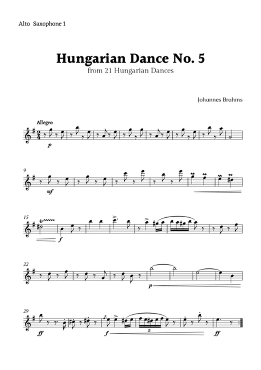 Hungarian Dance No. 5 by Brahms for Alto Sax Trio image number null