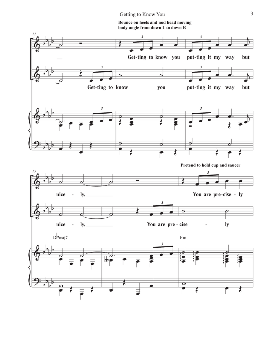 Getting To Know You 2-Part scores gallery preview page 3