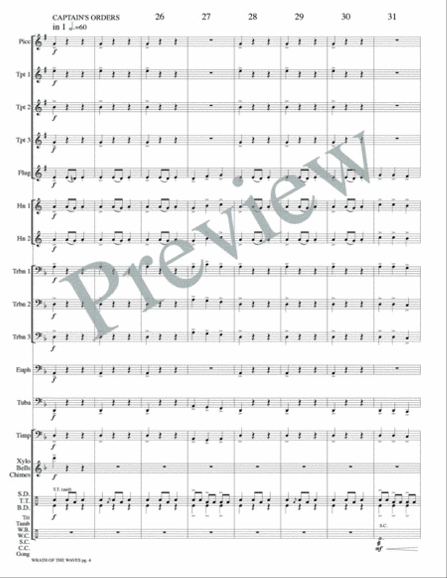 Wrath of the Waves Wrath of the Waves Small Ensemble scores gallery preview page 6