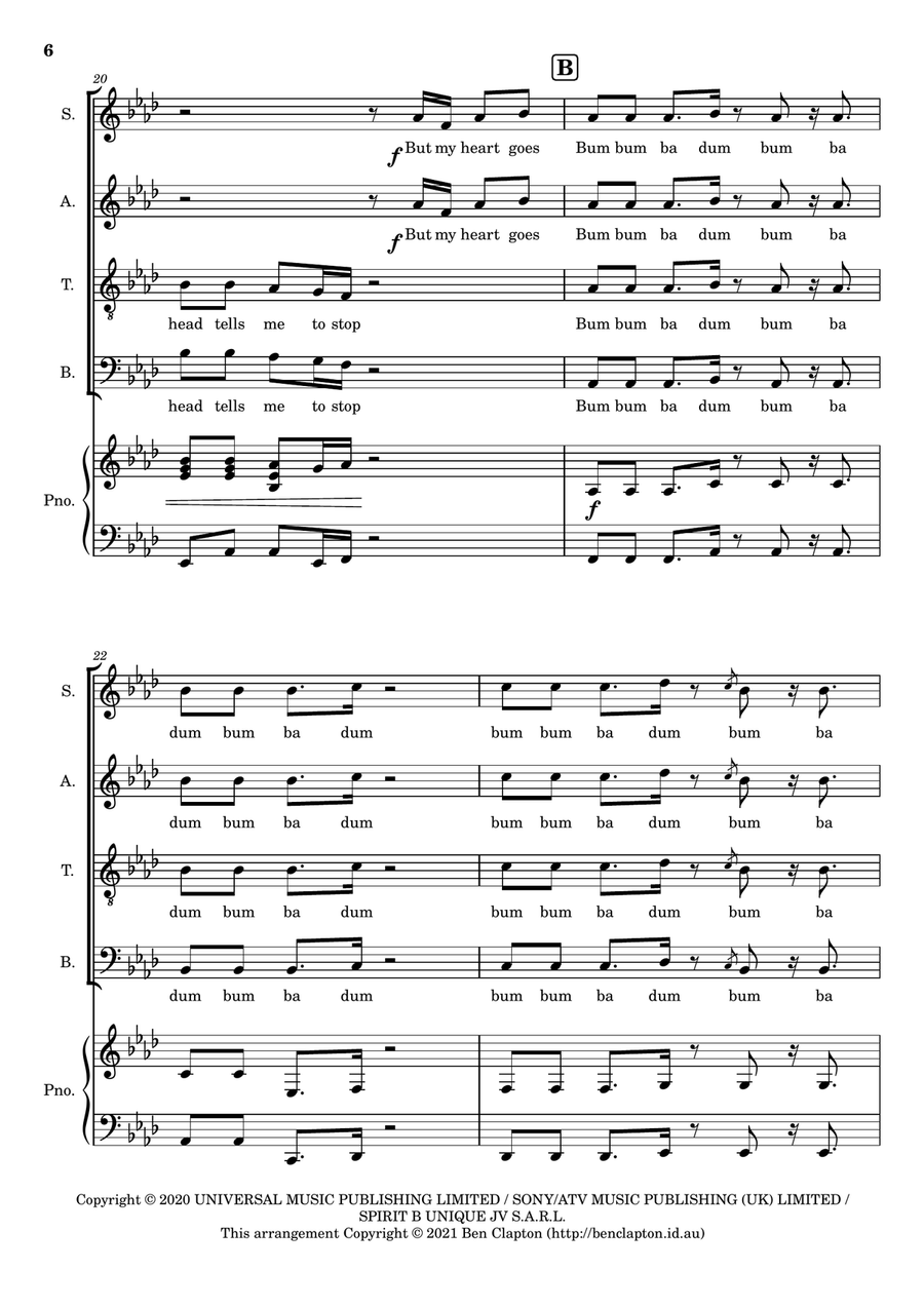 Head & Heart 4-Part scores gallery preview page 6