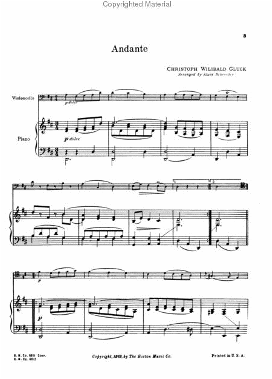 Easy Violin Cello Classics Book 1 Cello scores gallery preview page 3