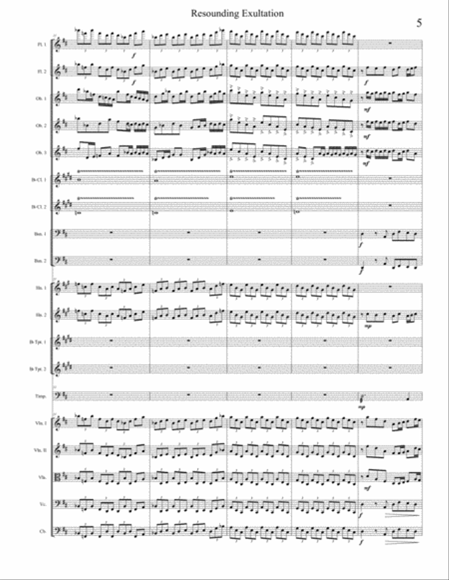 Resounding Exultation Resounding Exultation Chamber Orchestra scores gallery preview page 5