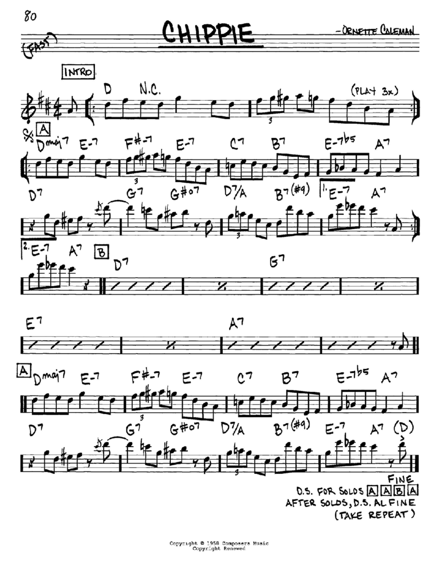 Chippie Piano scores gallery preview page 1