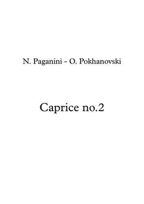 Book cover for Paganini-Pokhanovski 24 Caprices: #2 for violin and piano