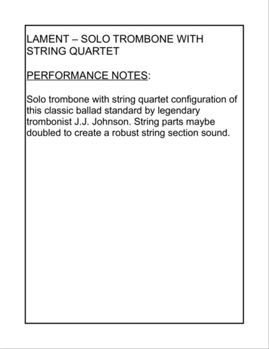 Lament Chamber Orchestra scores gallery preview page 2