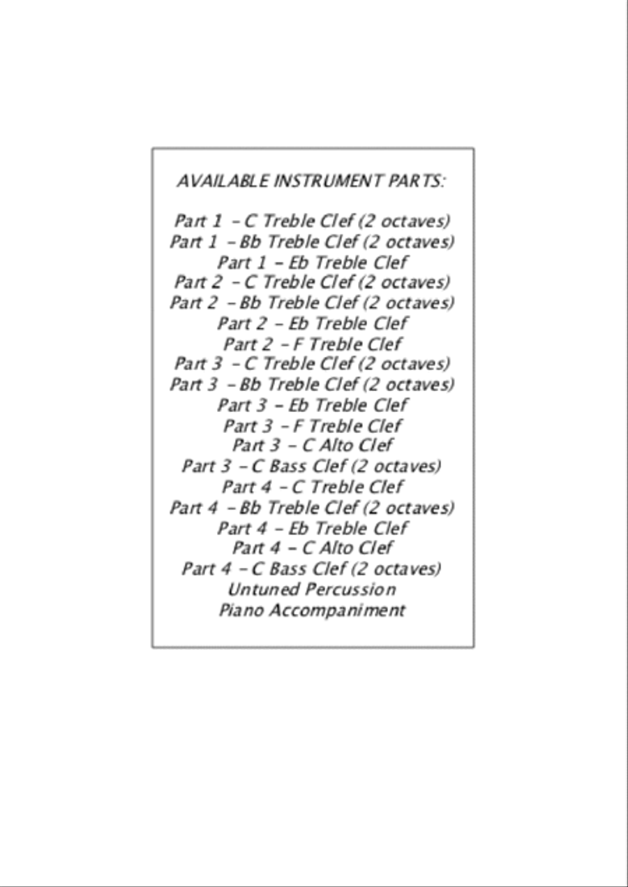Carols for Four (or more) - Fifteen Carols with Flexible Instrumentation - Part 3 - Bb Treble Clef Concert Band scores gallery preview page 3