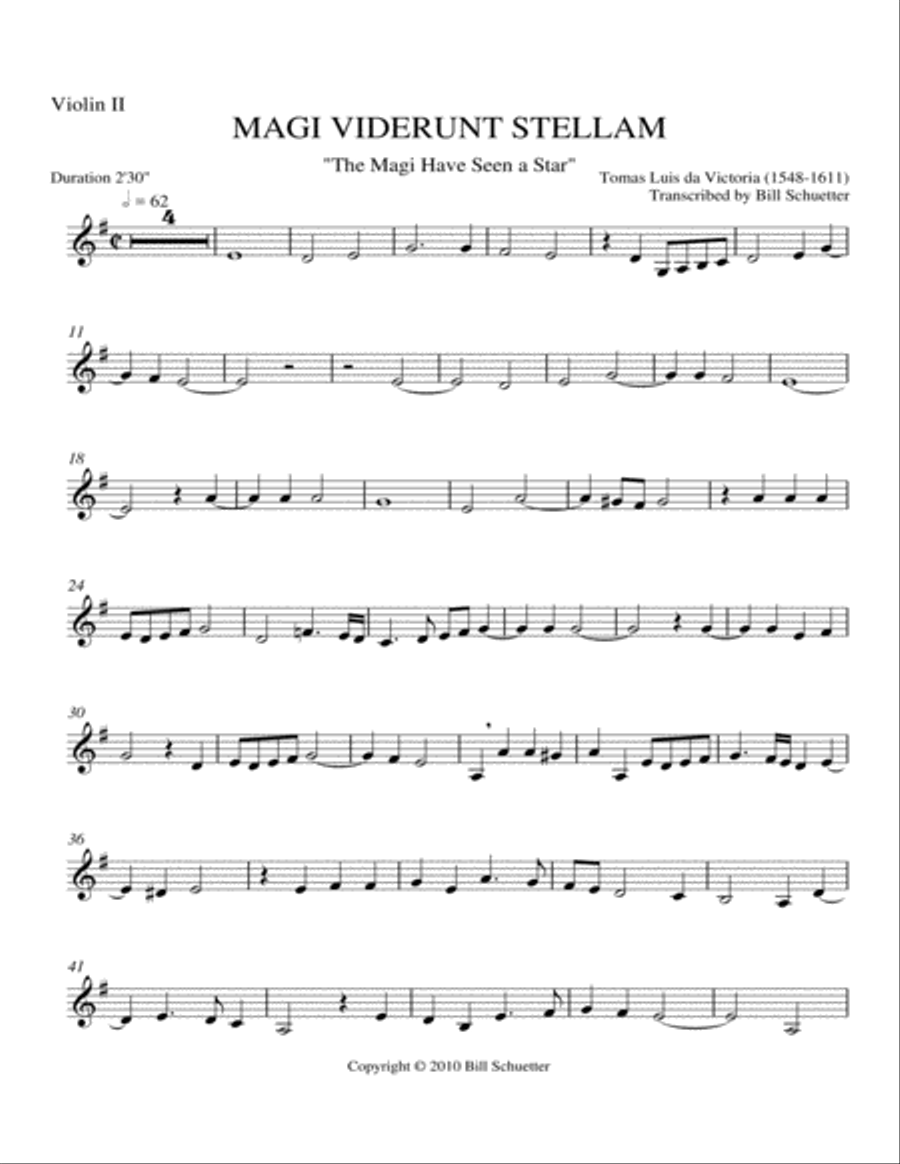 Magi Viderunt Stellam Magi Viderunt Stellam String Quartet scores gallery preview page 5