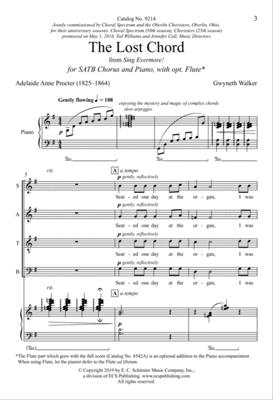 The Lost Chord 4-Part scores gallery preview page 3