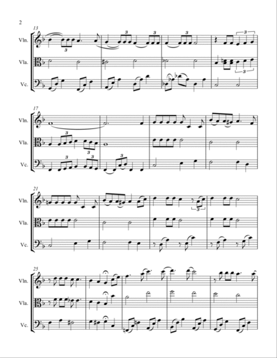 What A Wonderful World String Trio scores gallery preview page 2