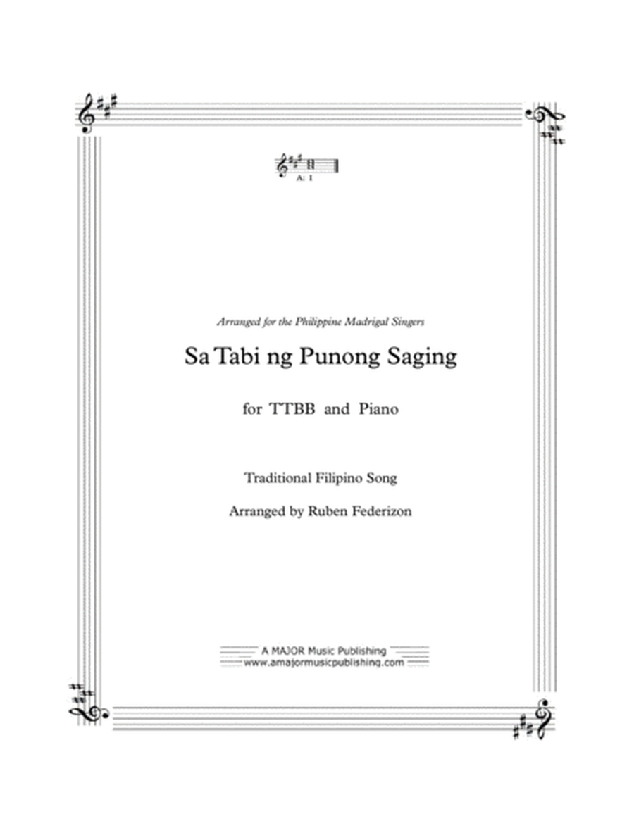 Sa Tabi ng Punong Saging. A Filipino traditional song. TTBB and piano