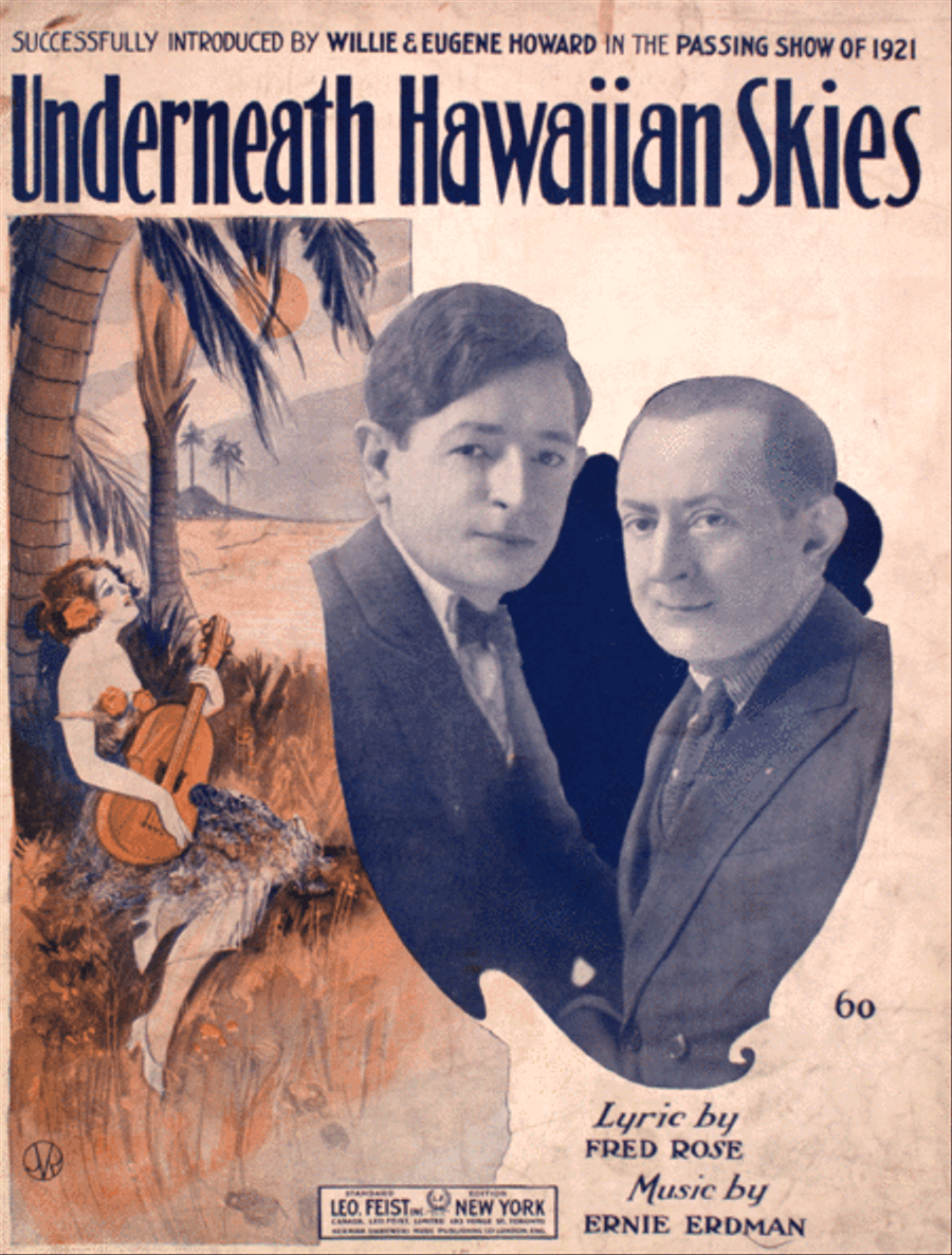 Underneath Hawaiian Skies. (Sous les cieux D'Hawai). Fox Trot Song Voice scores gallery preview page 1