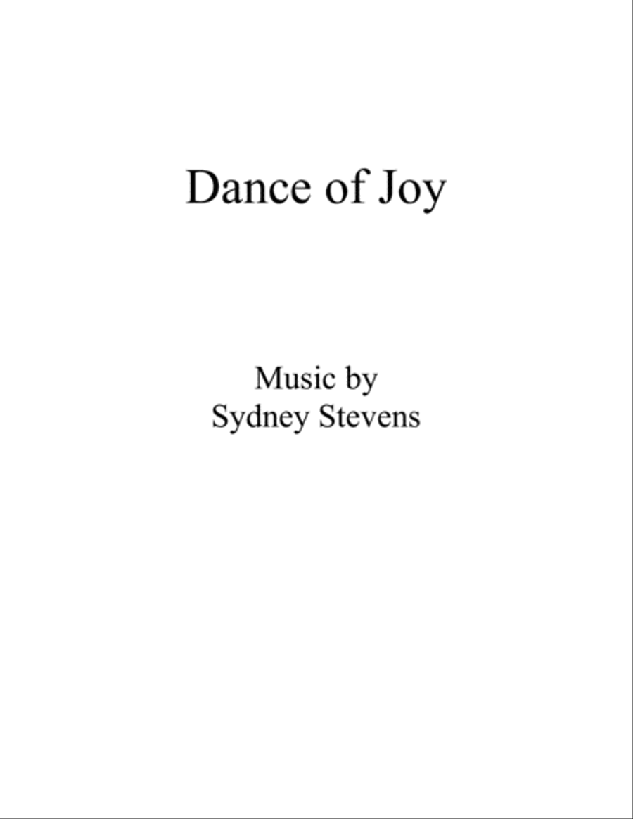 Dance of Joy Piano Solo scores gallery preview page 1